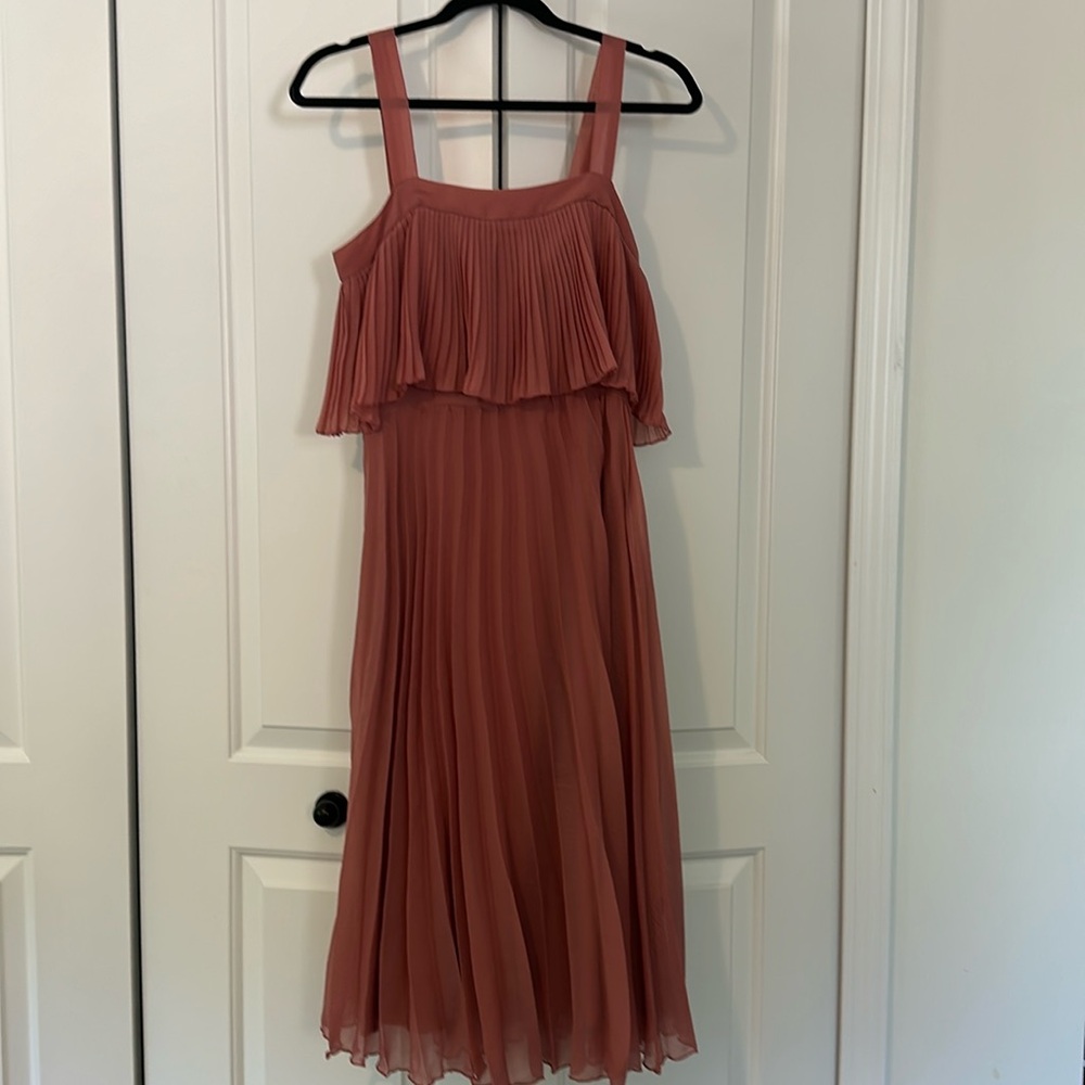 ASOS pleated midi dress